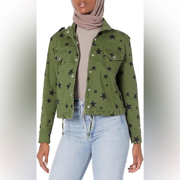 🆕 Military Jacket w/ Stars - Picture 1 of 3